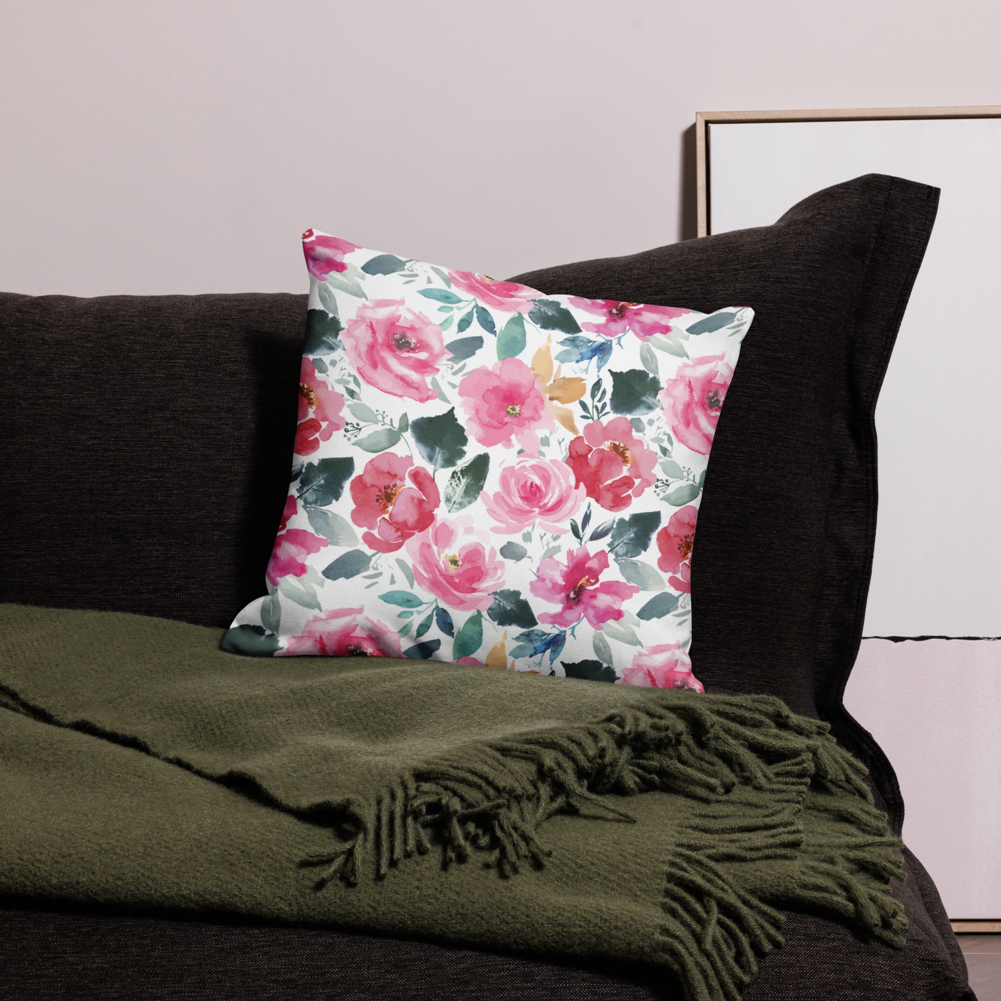 Blushing Rose - Premium Pillow Case
