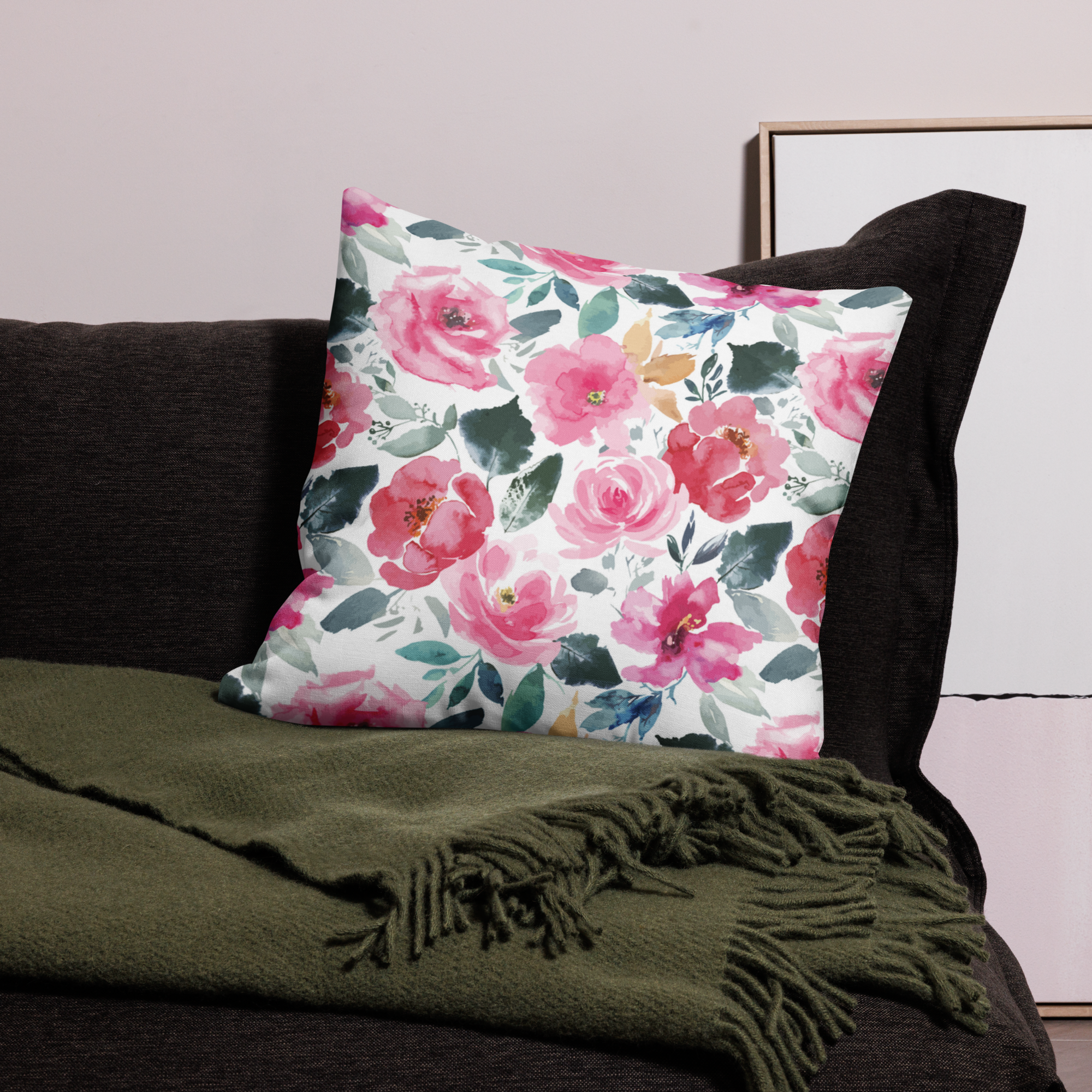 Blushing Rose - Premium Pillow Case