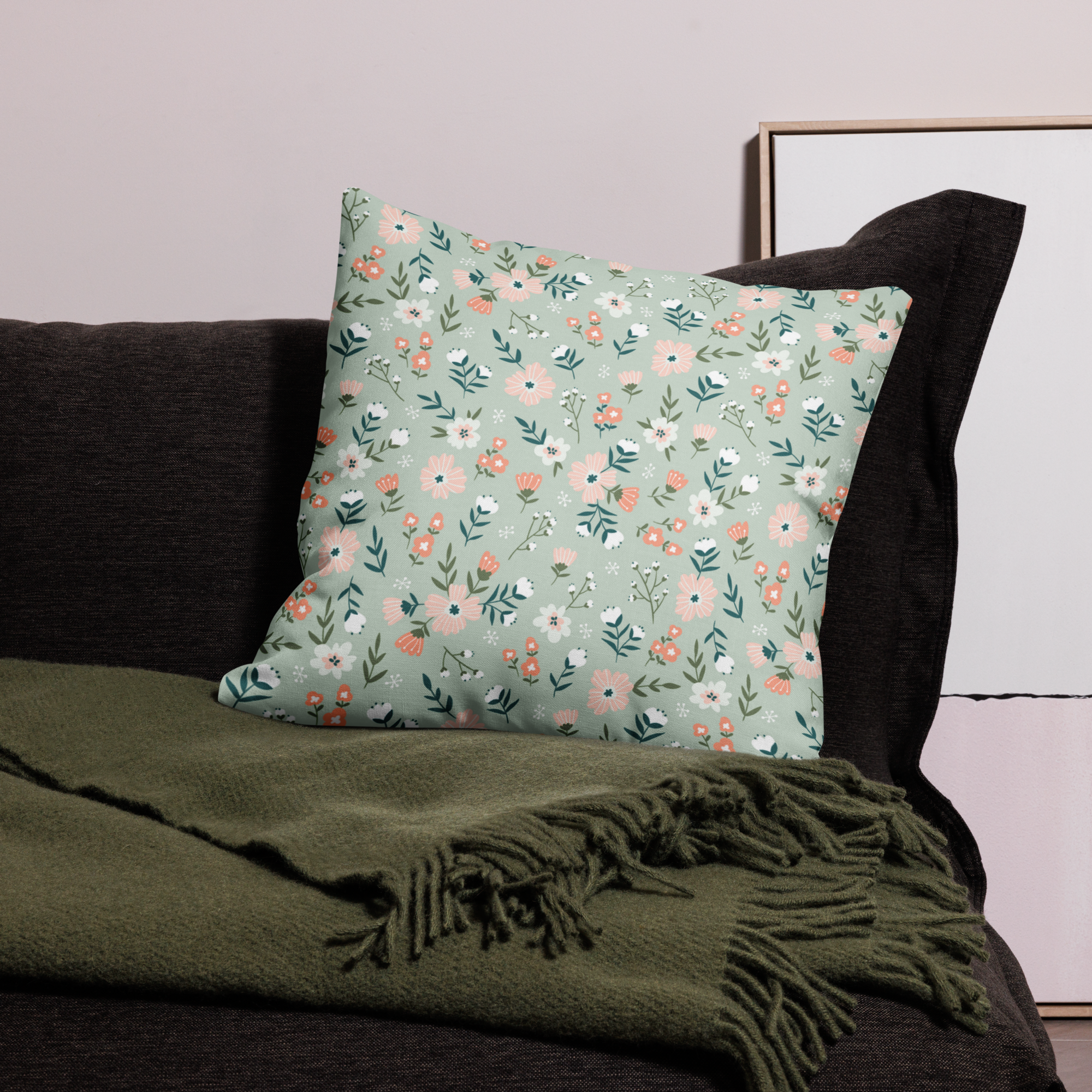 Petal Mint - Premium Pillow Case