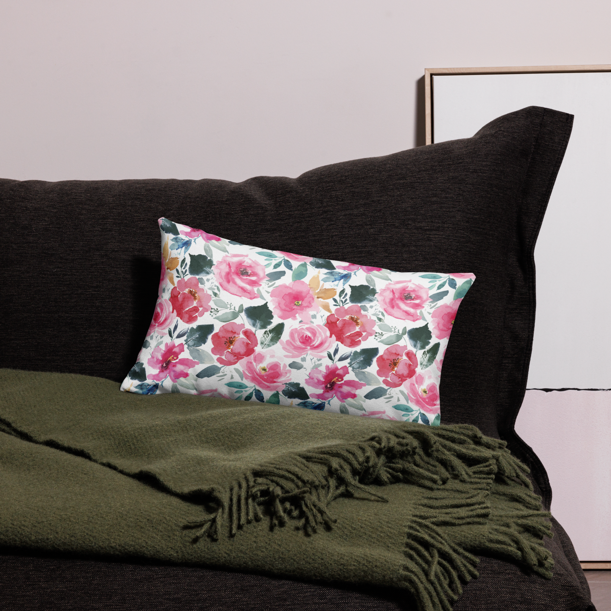 Blushing Rose - Premium Pillow Case