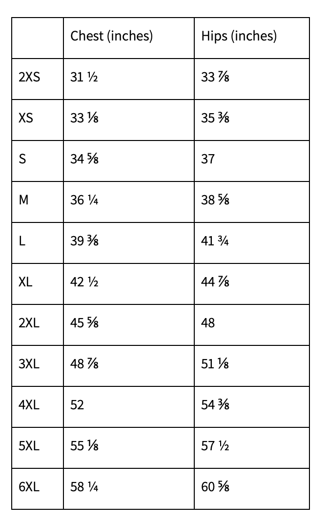 Size Guide